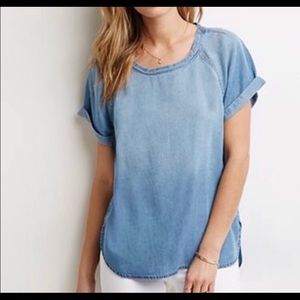 Chambray short sleeve shirt